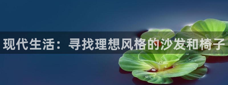 球盟会app手机登录：现代生活：寻找理想风格的沙发和椅子